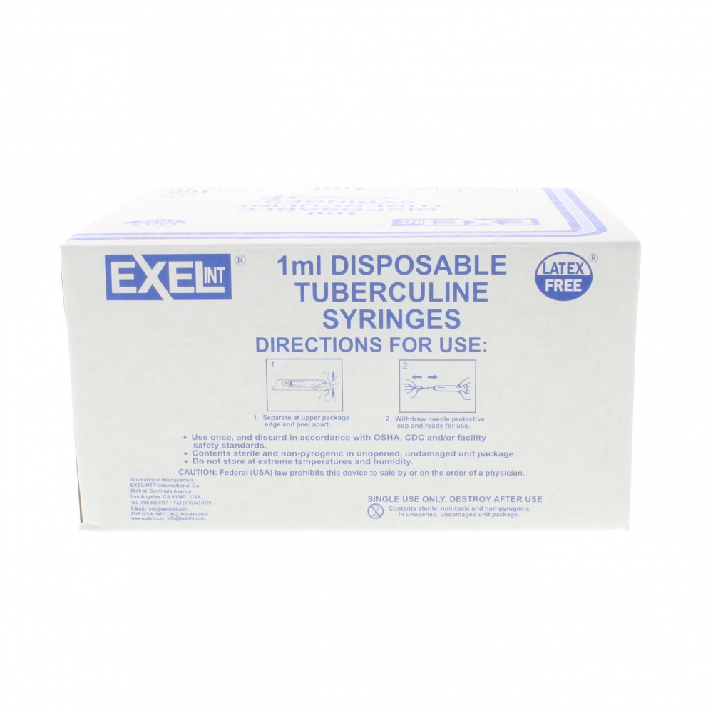 Exel 3cc Syringe w/25g x 1 Inch Needle - Box/100: Clint Pharmaceuticals