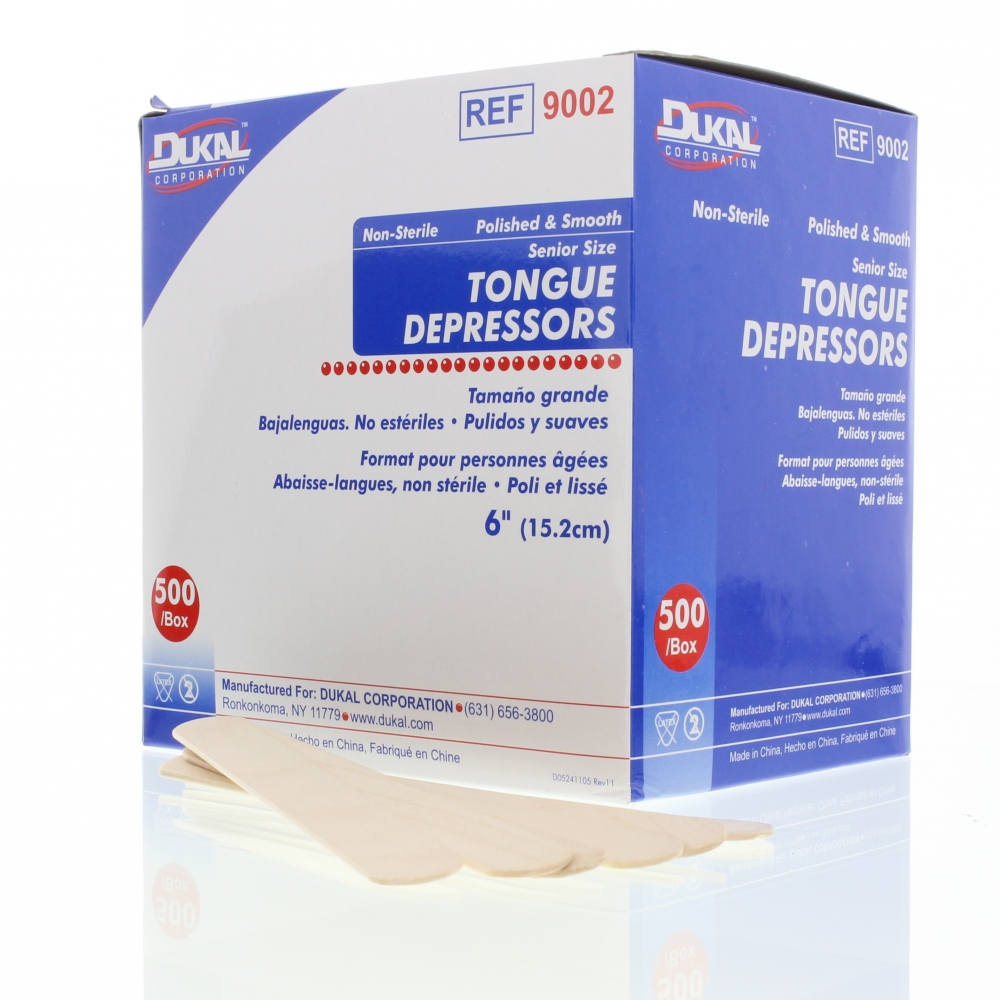  6 Senior Tongue Depressors Pack Of 500 Non-Sterile