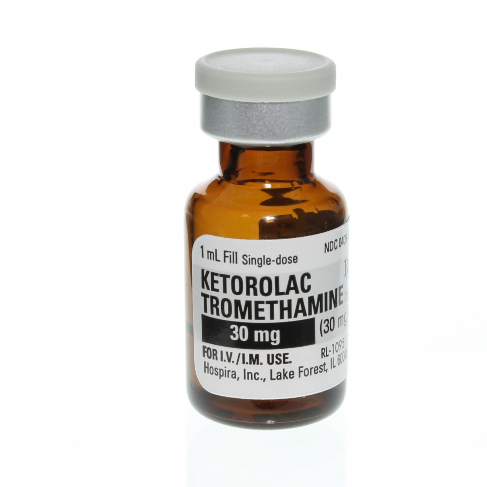 Ketorolac Tromethamine Injection, Single Dose Vial, 1mL, IV OR IM,  Preservative Free 30 mg / mL Pack 25 # 72611-0722-25 - Merit Pharmaceutical